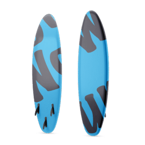 Blue beach surfboard